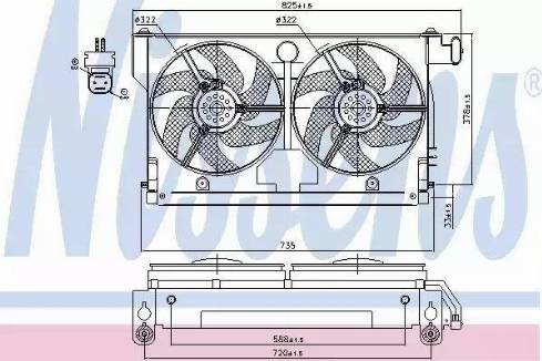 Nissens 85661 - Ventilators, Motora dzesēšanas sistēma autodraugiem.lv