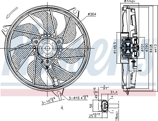 Nissens 85662 - Ventilators, Motora dzesēšanas sistēma autodraugiem.lv