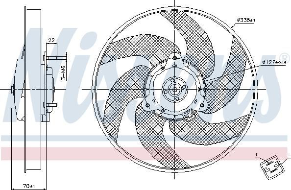 Nissens 85667 - Ventilators, Motora dzesēšanas sistēma autodraugiem.lv