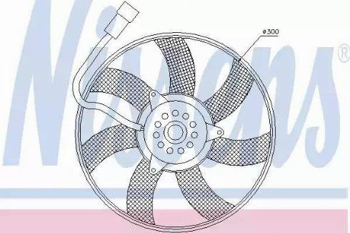 Nissens 85617 - Ventilators, Gaisa kond. sistēmas kondensators autodraugiem.lv