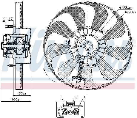 Nissens 85684 - Ventilators, Motora dzesēšanas sistēma autodraugiem.lv