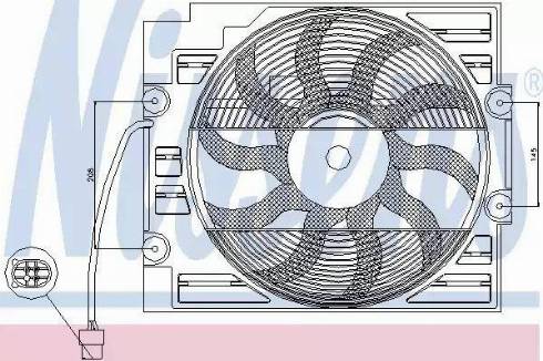 Nissens 85629 - Ventilators, Gaisa kond. sistēmas kondensators autodraugiem.lv