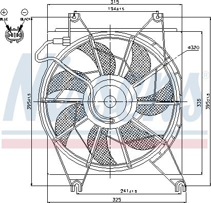 Nissens 85620 - Ventilators, Motora dzesēšanas sistēma autodraugiem.lv