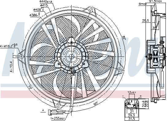 Nissens 85674 - Ventilators, Motora dzesēšanas sistēma autodraugiem.lv