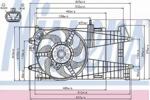Nissens 85050 - Ventilators, Motora dzesēšanas sistēma autodraugiem.lv