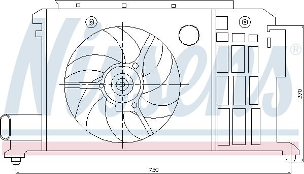 Nissens 85058 - Ventilators, Motora dzesēšanas sistēma autodraugiem.lv