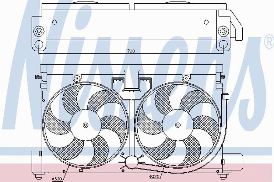 Nissens 85057 - Ventilators, Motora dzesēšanas sistēma autodraugiem.lv