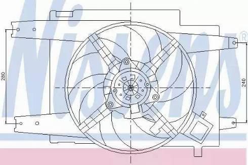 Nissens 85064 - Ventilators, Motora dzesēšanas sistēma autodraugiem.lv
