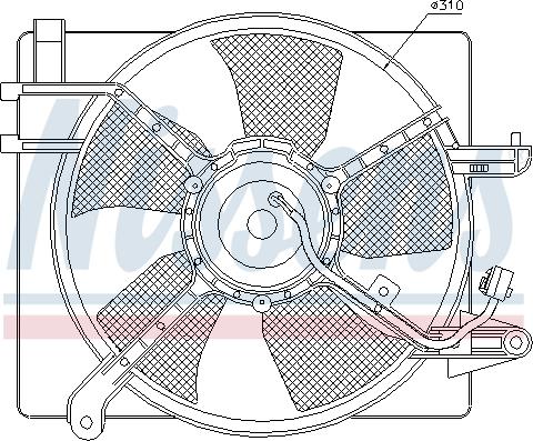 Nissens  85061 - Ventilators, Motora dzesēšanas sistēma autodraugiem.lv