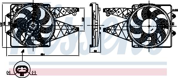 Nissens 850008 - Ventilators, Motora dzesēšanas sistēma autodraugiem.lv