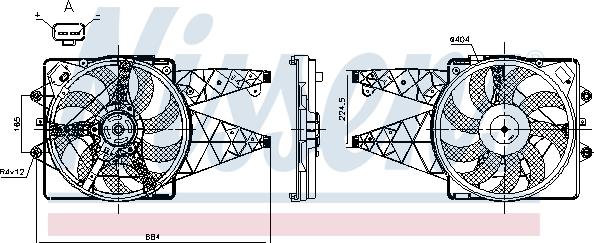 Nissens 850114 - Ventilators, Motora dzesēšanas sistēma autodraugiem.lv