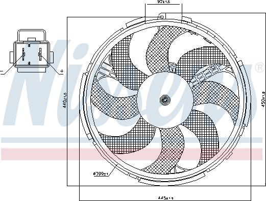 Nissens 85036 - Ventilators, Motora dzesēšanas sistēma autodraugiem.lv