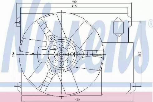 Nissens 85021 - Ventilators, Motora dzesēšanas sistēma autodraugiem.lv