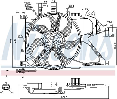Nissens 85196 - Ventilators, Motora dzesēšanas sistēma autodraugiem.lv