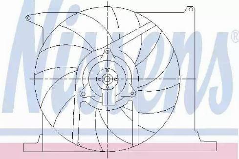 Nissens 85155 - Ventilators, Motora dzesēšanas sistēma autodraugiem.lv