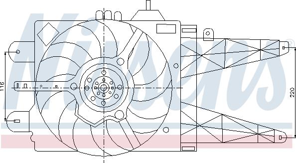 Nissens 85158 - Ventilators, Motora dzesēšanas sistēma autodraugiem.lv