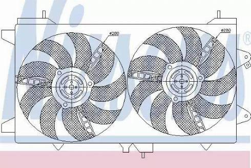 Nissens 85165 - Ventilators, Motora dzesēšanas sistēma autodraugiem.lv