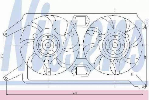 Nissens 85109 - Ventilators, Motora dzesēšanas sistēma autodraugiem.lv