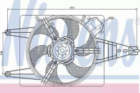 Nissens 85100 - Ventilators, Motora dzesēšanas sistēma autodraugiem.lv