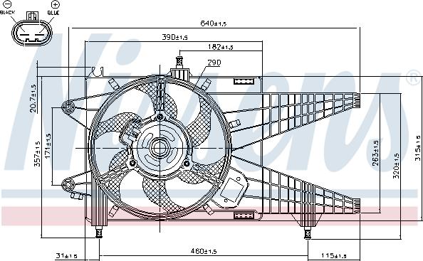 Nissens 85137 - Ventilators, Motora dzesēšanas sistēma autodraugiem.lv