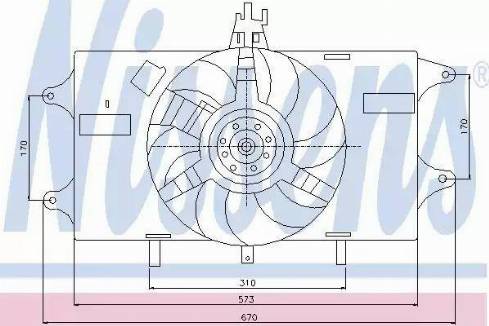 Nissens 85127 - Ventilators, Motora dzesēšanas sistēma autodraugiem.lv