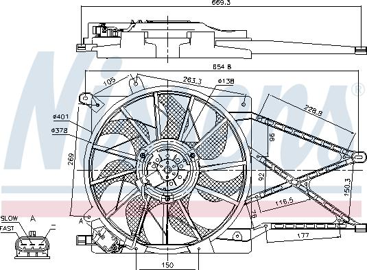 Nissens 85179 - Ventilators, Motora dzesēšanas sistēma autodraugiem.lv