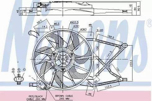 Nissens 85174 - Ventilators, Motora dzesēšanas sistēma autodraugiem.lv