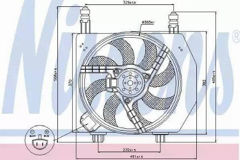 Nissens 85171 - Ventilators, Motora dzesēšanas sistēma autodraugiem.lv