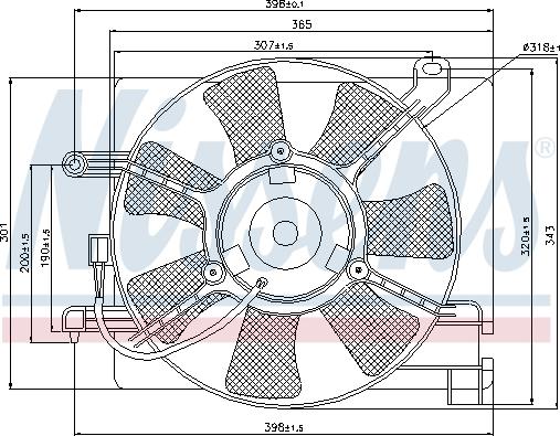 Nissens  85347 - Ventilators, Motora dzesēšanas sistēma autodraugiem.lv