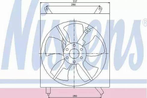 Nissens 85305 - Ventilators, Motora dzesēšanas sistēma autodraugiem.lv