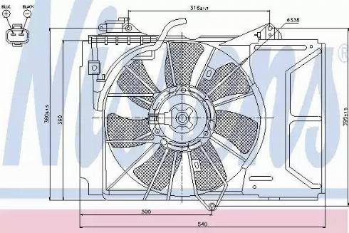 Nissens 85329 - Ventilators, Motora dzesēšanas sistēma autodraugiem.lv