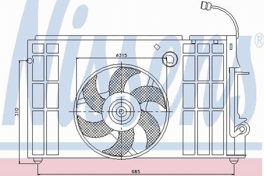 Nissens 85325 - Ventilators, Motora dzesēšanas sistēma autodraugiem.lv