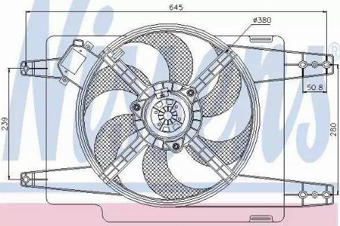 Nissens 85376 - Ventilators, Motora dzesēšanas sistēma autodraugiem.lv
