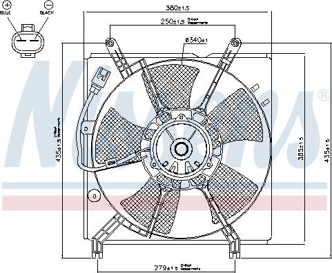 Nissens 85241 - Ventilators, Motora dzesēšanas sistēma autodraugiem.lv