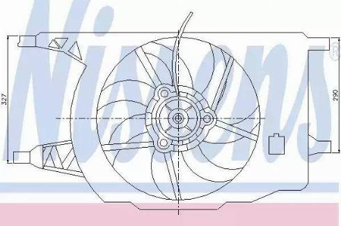 Nissens 85256 - Ventilators, Motora dzesēšanas sistēma autodraugiem.lv