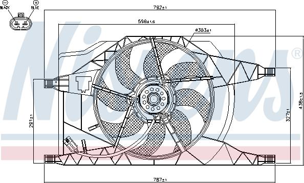 Nissens 85257 - Ventilators, Motora dzesēšanas sistēma autodraugiem.lv