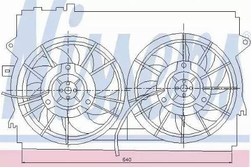 Nissens 85234 - Ventilators, Motora dzesēšanas sistēma autodraugiem.lv