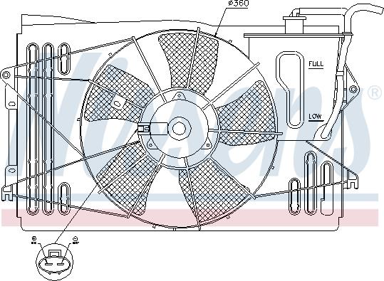 Nissens 85232 - Ventilators, Motora dzesēšanas sistēma autodraugiem.lv