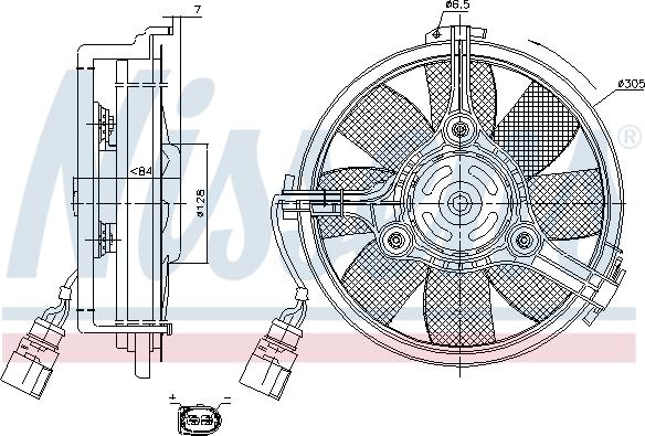 Nissens 85742 - Ventilators, Motora dzesēšanas sistēma autodraugiem.lv