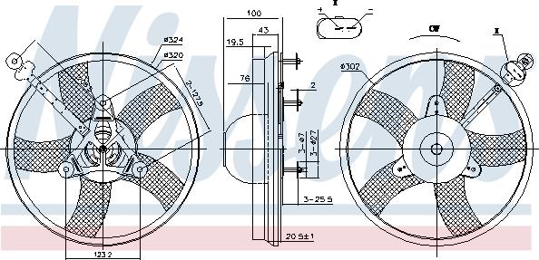 Nissens 85759 - Ventilators, Motora dzesēšanas sistēma autodraugiem.lv