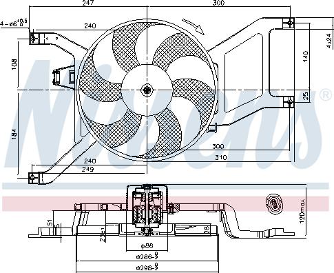 Nissens 85714 - Ventilators, Motora dzesēšanas sistēma autodraugiem.lv
