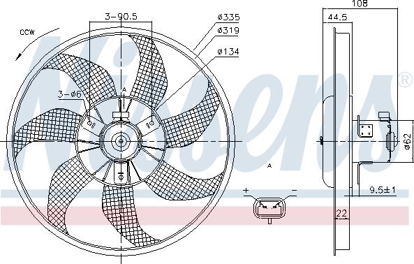 Nissens 85781 - Ventilators, Motora dzesēšanas sistēma autodraugiem.lv