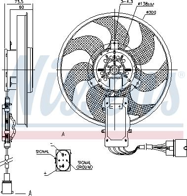 Nissens 85730 - Ventilators, Motora dzesēšanas sistēma autodraugiem.lv