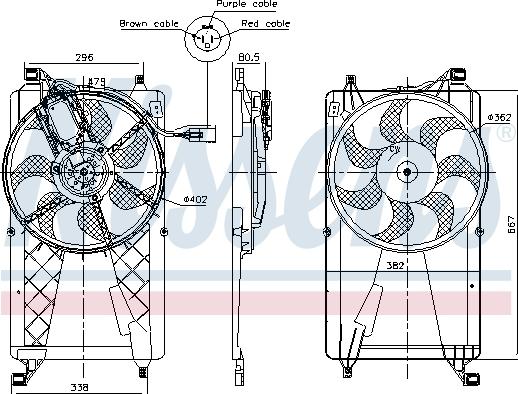 Nissens 85772 - Ventilators, Motora dzesēšanas sistēma autodraugiem.lv