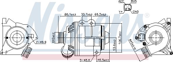 Nissens 831075 - Ūdenssūknis autodraugiem.lv