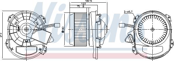 Nissens 87430 - Salona ventilators autodraugiem.lv