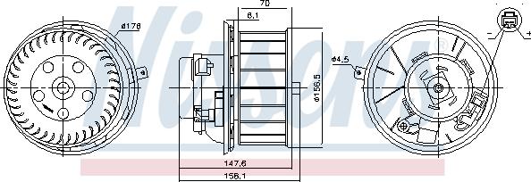 Nissens 87643 - Salona ventilators autodraugiem.lv