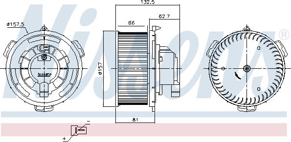 Nissens 87650 - Salona ventilators autodraugiem.lv