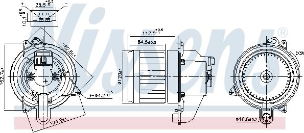 Nissens 87609 - Salona ventilators autodraugiem.lv