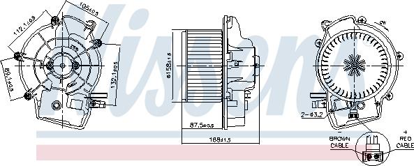 Nissens 87606 - Salona ventilators autodraugiem.lv